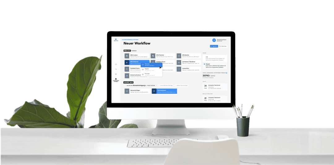 CX Dashboard mit USPs